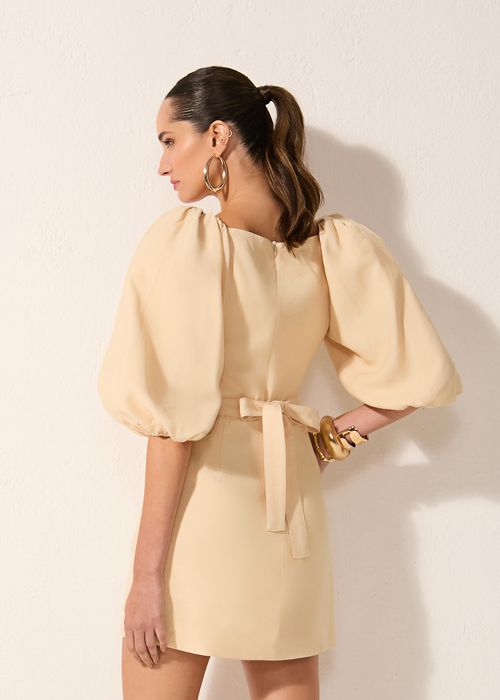Vestido Curto Power Visco Marine - Pastel