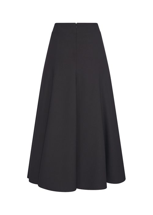 Saia Mídi Amarração Crepe Style - Preto