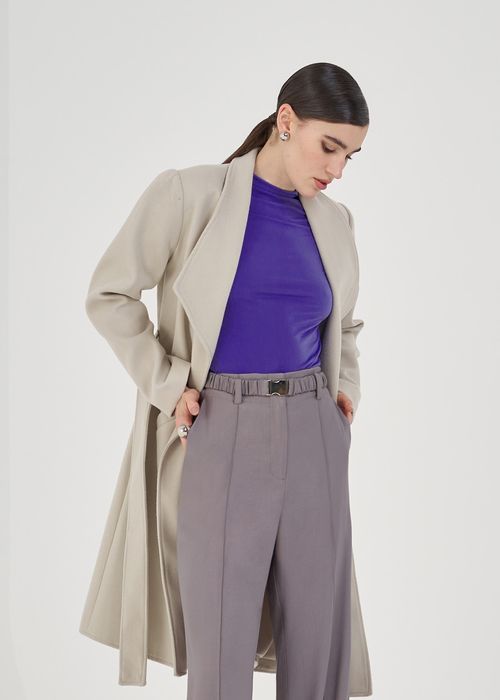 Trench Coat Lainage Classic - Cinza