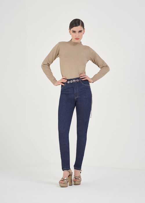 Calça Skinny Royalty Jeans - Jeans Escuro