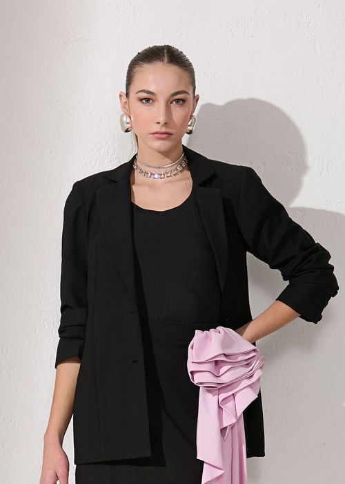 Maxi Blazer Sense Essencials - Preto