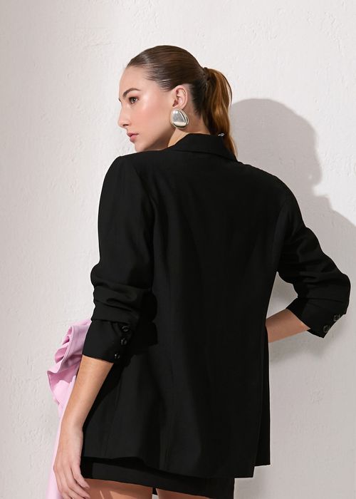 Maxi Blazer Sense Essencials - Preto