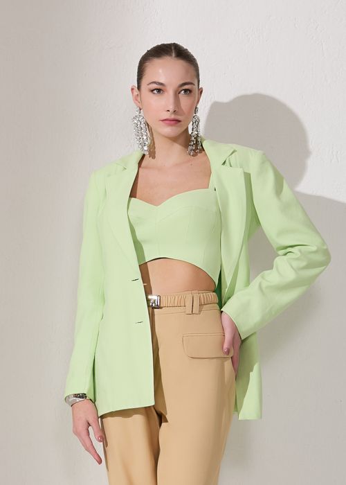 Maxi Blazer Sense Essencials - Menta