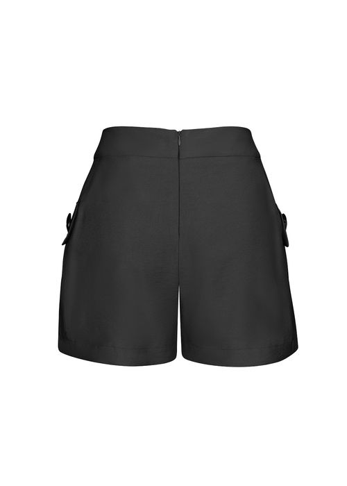 Short Maxi Botões Visco Candy - Preto