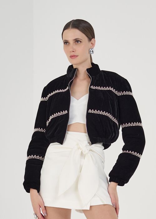 Short Saia Alfaiataria Laço - Off White