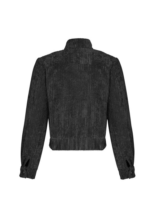 Casaco Bolsos Veludo Cotelê - Preto