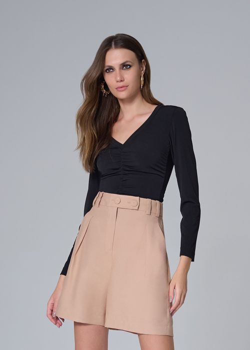 Maxi Bermuda Alfaiataria Sense - Capuccino