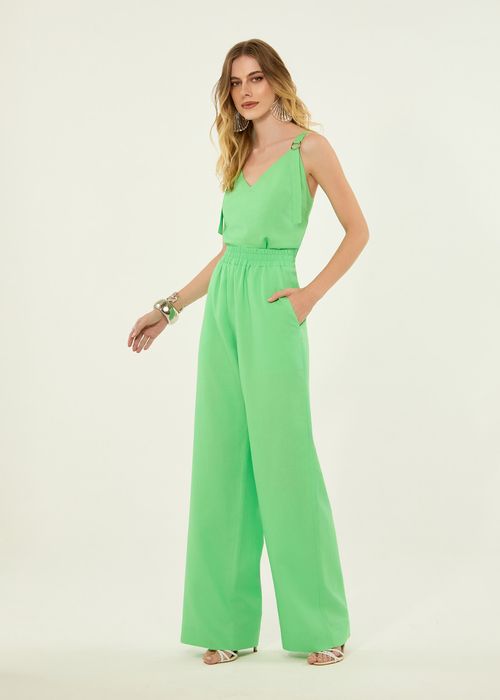Conjunto Calça E Blusa Linen Greco - Summer Green