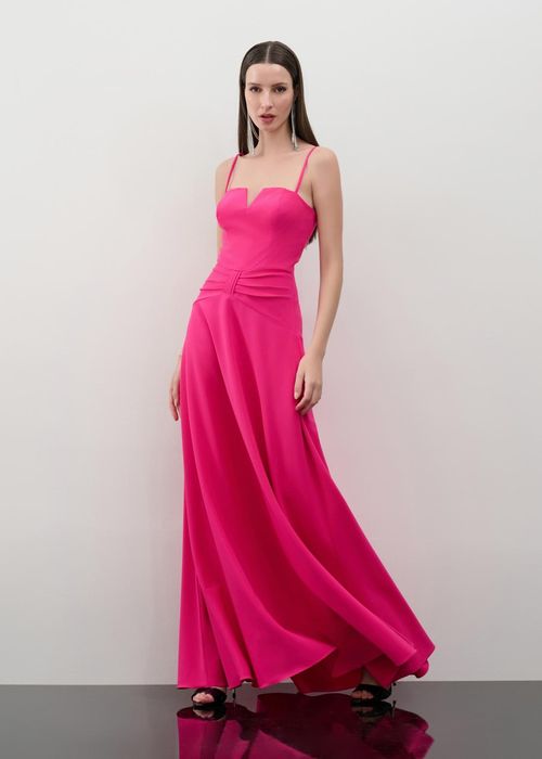 Vestido Longo Alfaiataria Elegance - Pink