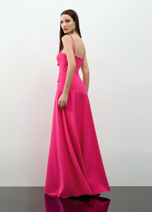 Vestido Longo Alfaiataria Elegance - Pink