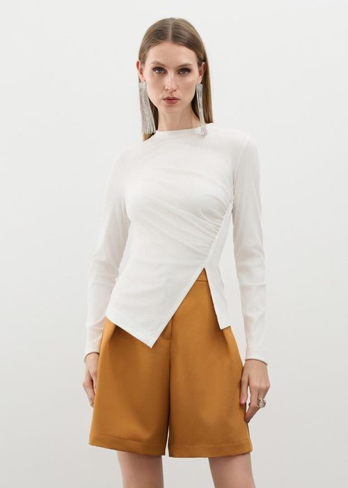 Bermuda Jorts Alfaiataria Genebra - Camel
