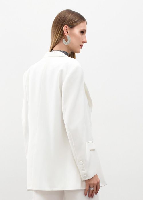 Maxi Blazer Alfaiataria Genebra - Off White