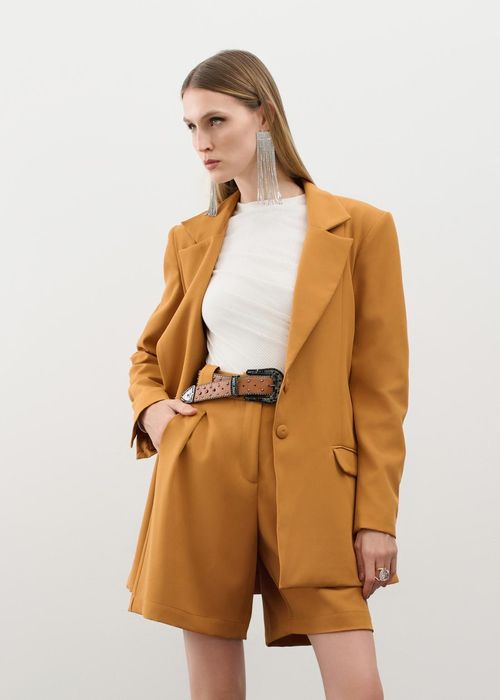 Maxi Blazer Alfaiataria Genebra - Camel