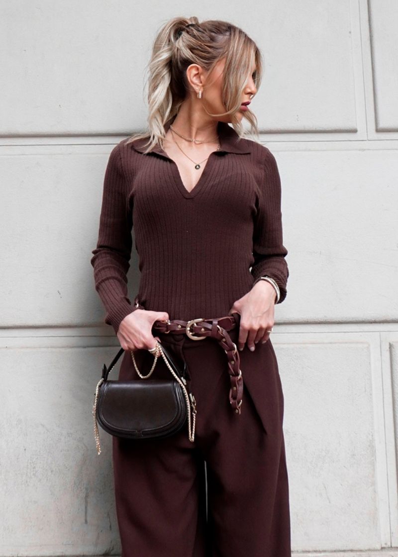 Blusa-Gola-Polo-Em-Tricot-Canelado-Com-Manga-Longa